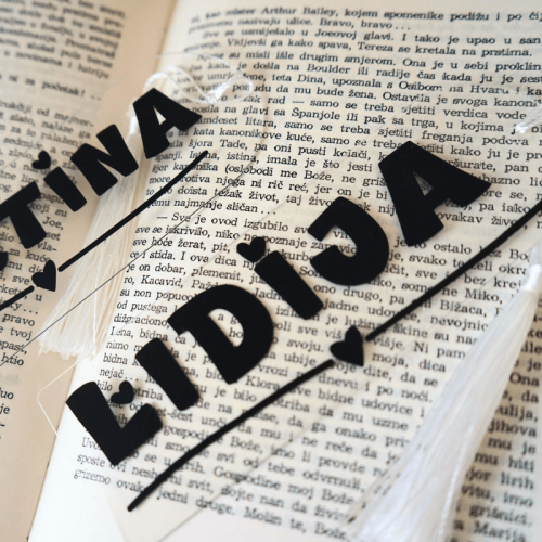 Personalizirani straničnik (bookmark)-srce