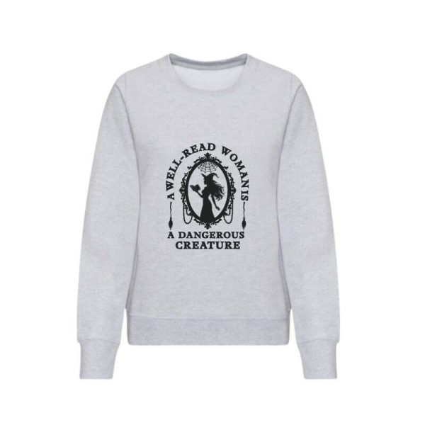 Ženski pulover za knjigoljupce - vještica