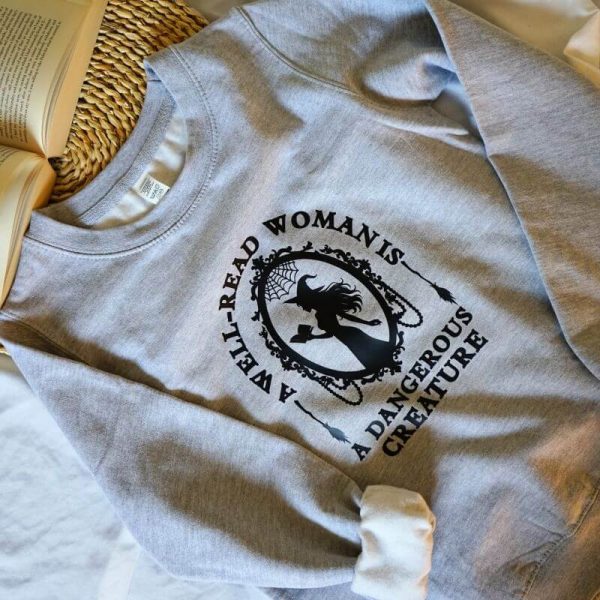 ženski pulover za knjigoljupce vještica