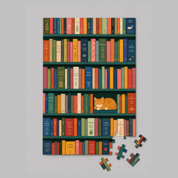 mini puzzle knjige i mačka mini puzzle knjige i mačka