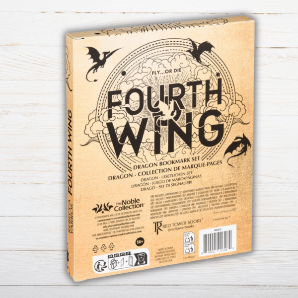 fourth wing bookmark set back označivači za knjige četvrto krilo